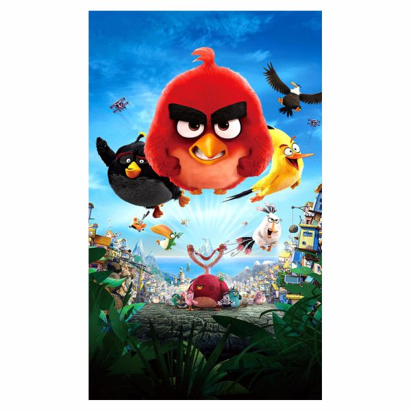 Painel 2,5x1,5m Angry Birds 